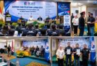 Pelantikan DPC Sampang dan Pamekasan sekaligus pelatihan jurnalis yang digelar KWI di Hotel Sahid, Surabaya, Minggu (27/9/2026) Foto: Istimewa.