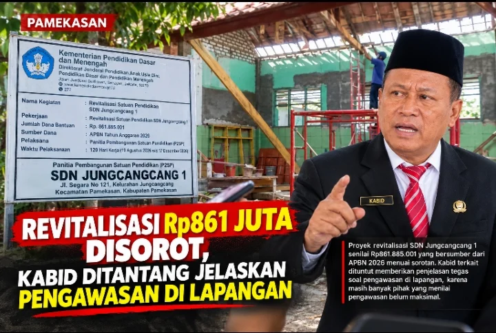 Revitalisasi Rp861 Juta Disorot, Kabid Ditantang Jelaskan Pengawasan di Lapangan